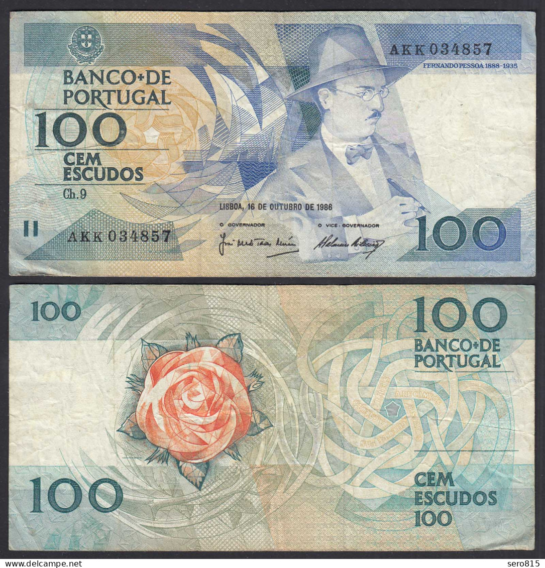 Portugal - 100 Escudos Banknote 16.10.1986 Pick 179a F (4)   (27753 - Portogallo