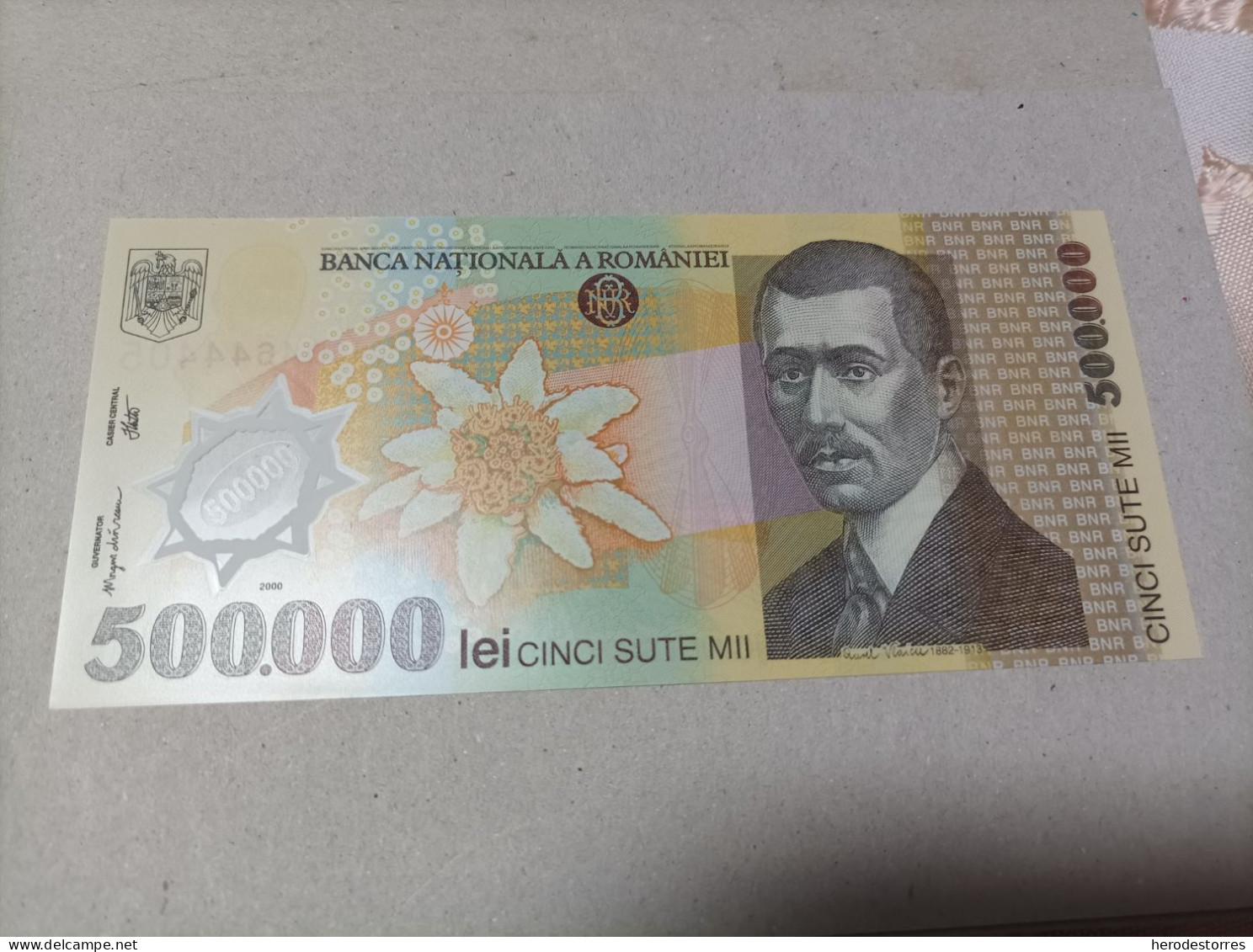 Billete De Rumania De 500.000 Lei, Año 2000, UNC - Rumania