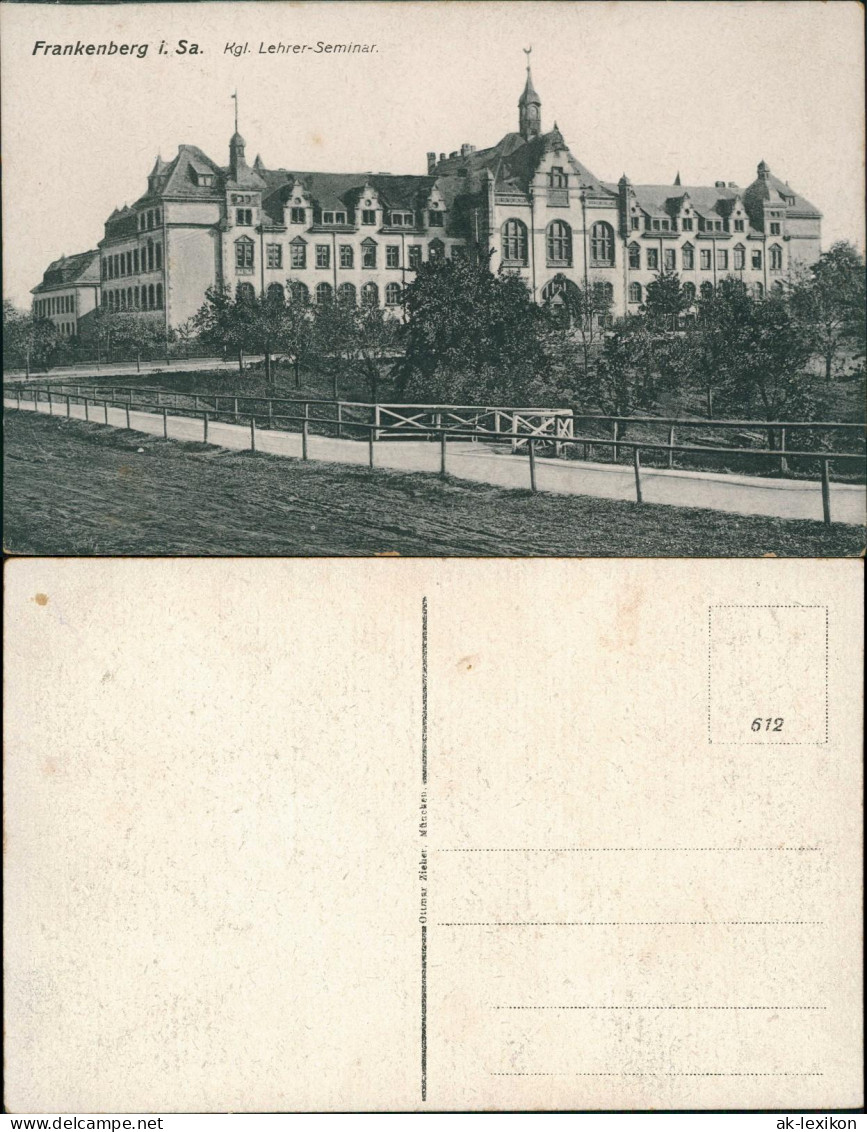 Ansichtskarte Frankenberg (Sachsen) Kgl. Lehrer-Seminar. 1915 - Frankenberg