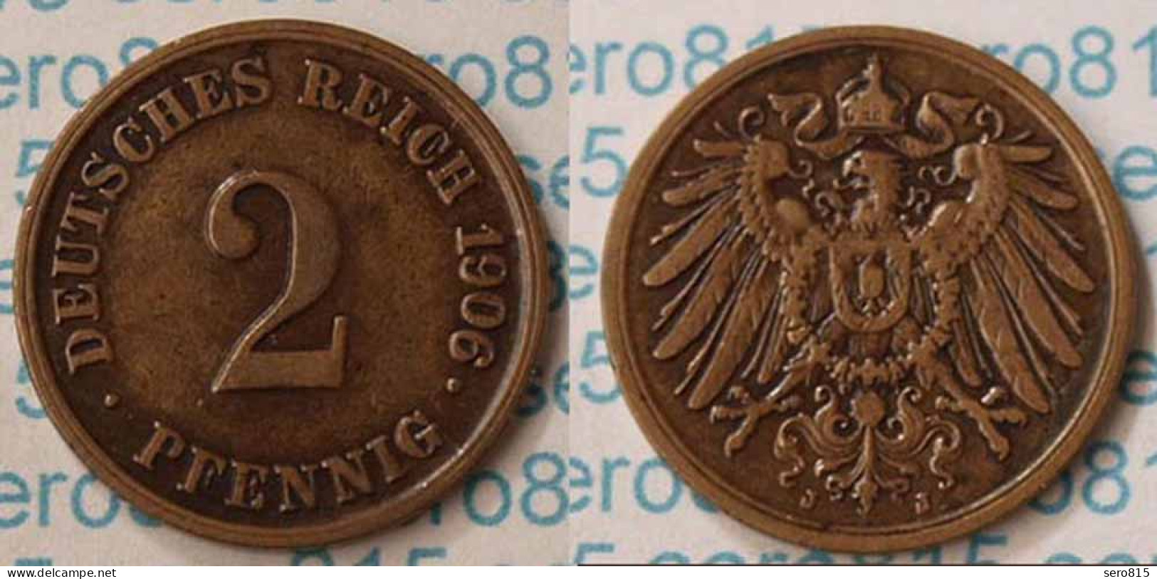 2 Pfennig Kaiserreich Empire 1906 J Jaeger 11  (m290 - 2 Pfennig