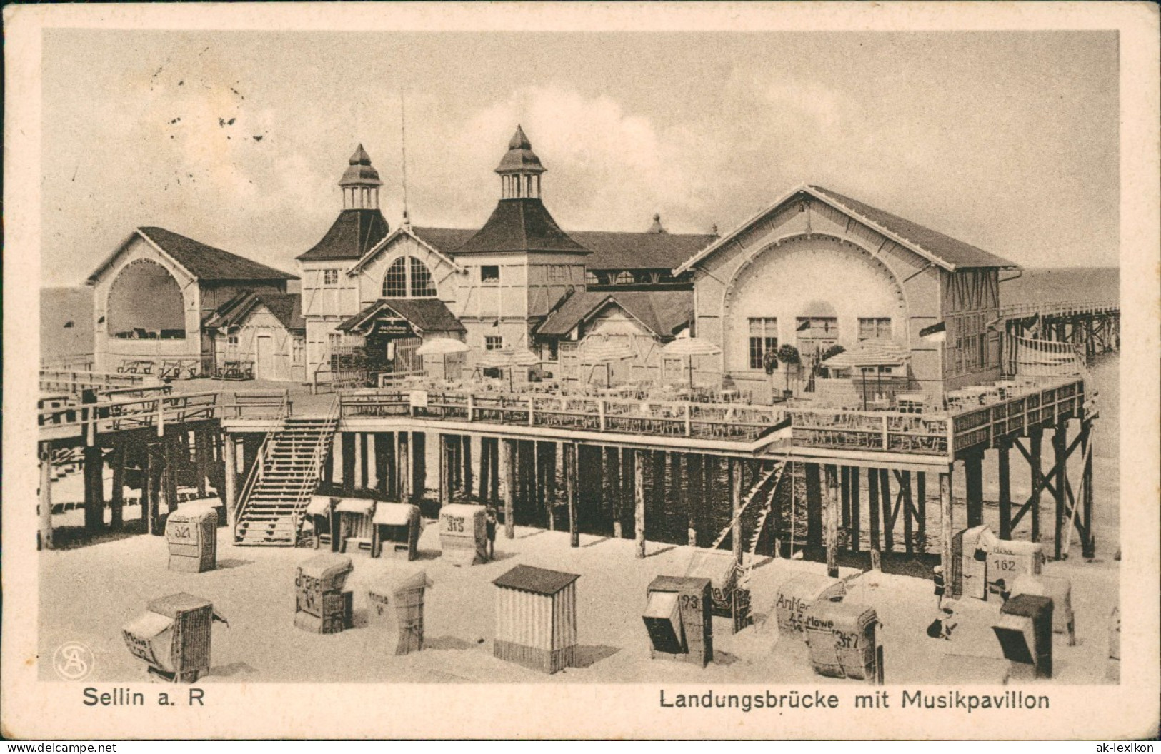 Ansichtskarte Sellin Seebrücke Landungsbrücke Mit Musikpavillon 1931 - Sellin