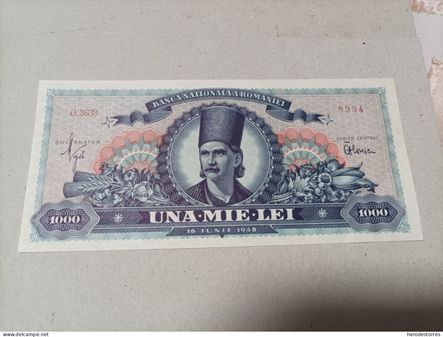 Billete De Rumania De 1000 Lei, 1948,UNC - Roumanie