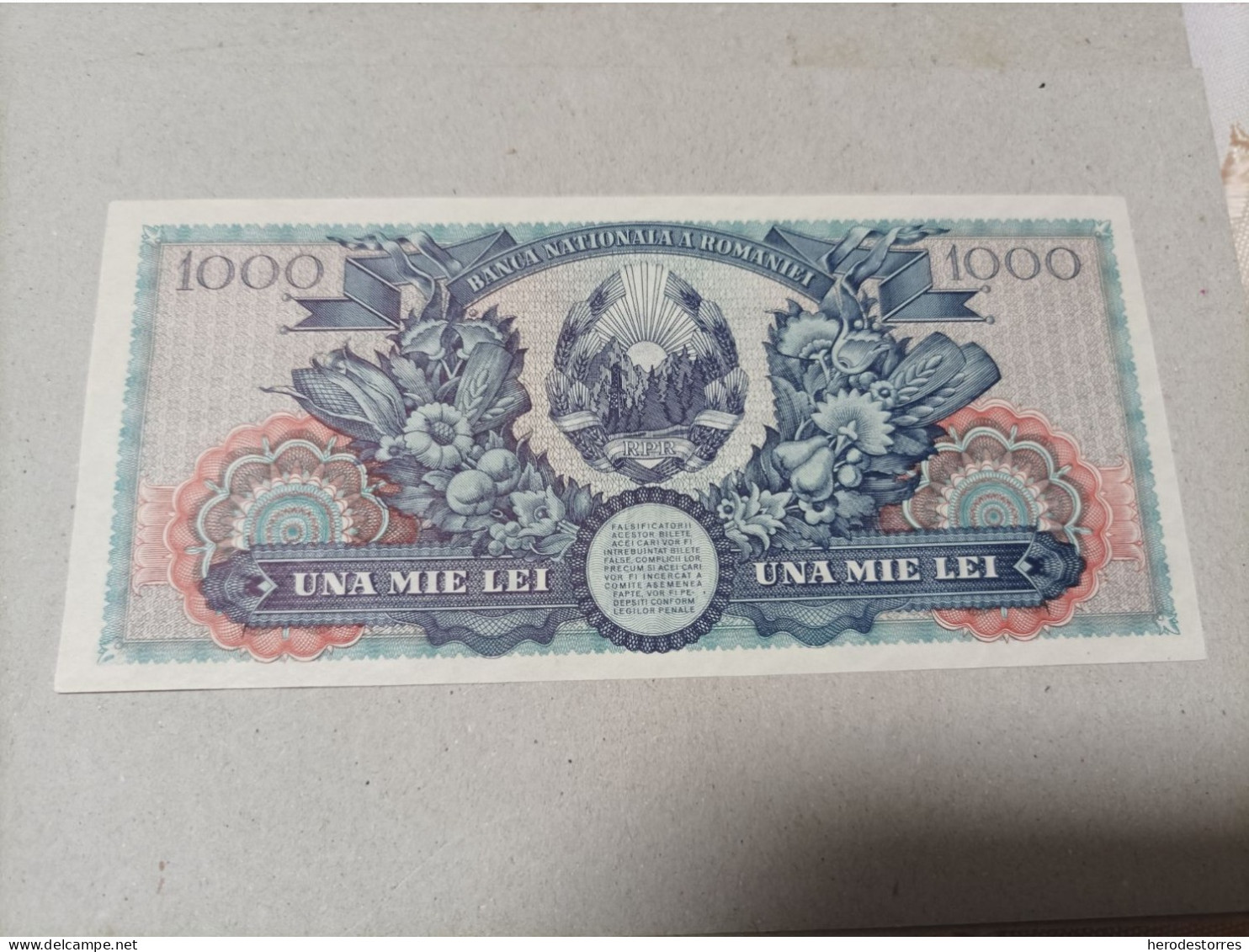 Billete De Rumania De 1000 Lei, 1948,UNC - Roemenië