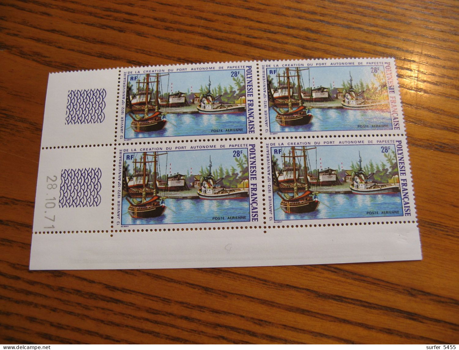 POLYNESIE YVERT POSTE AERIENNE N° 60 BLOC DE 4  CD NEUF** LUXE - MNH - COTE 64,00 E - Nuovi