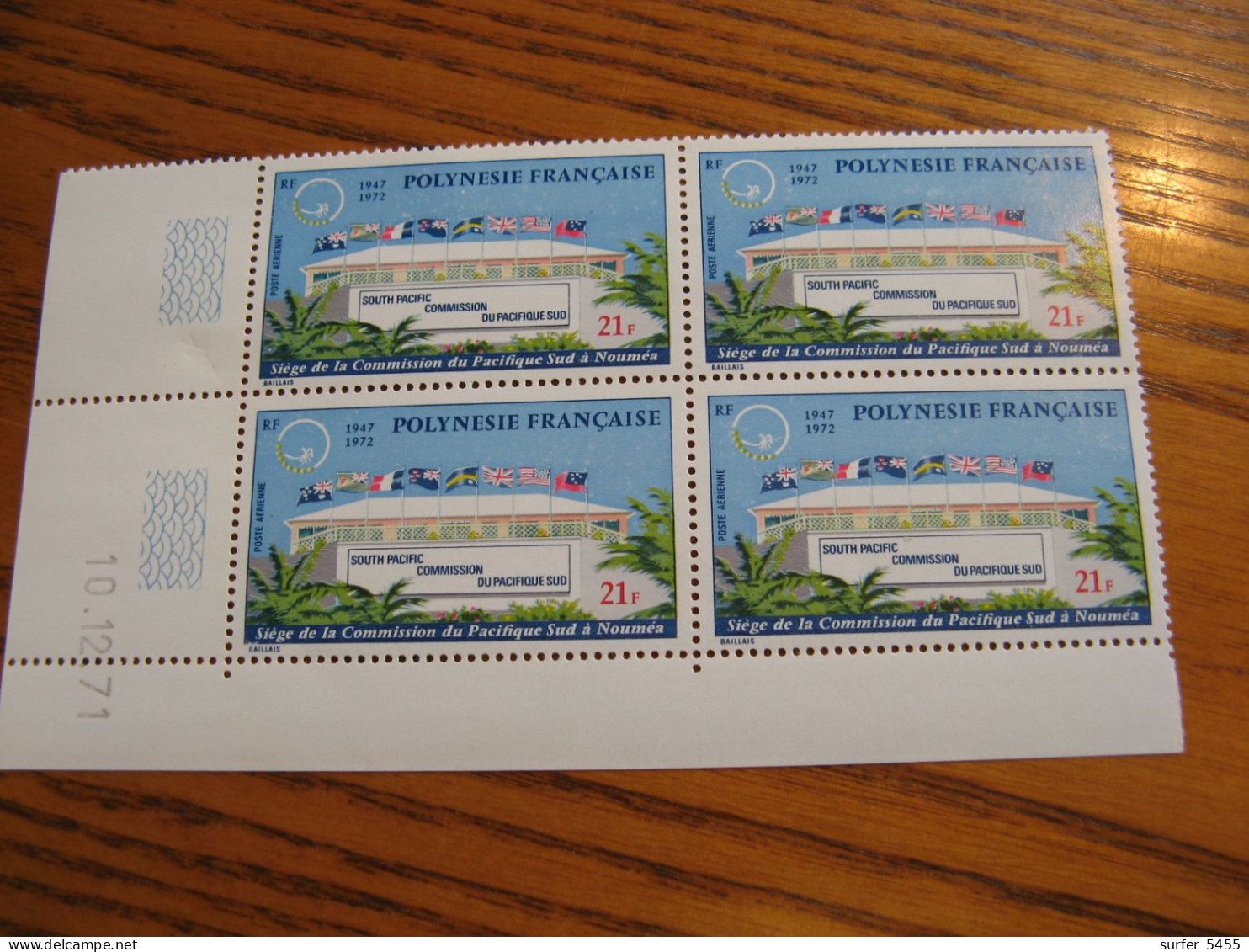 POLYNESIE YVERT POSTE AERIENNE N° 62 BLOC DE 4  CD NEUF** LUXE - MNH - COTE 68,00 E - Unused Stamps