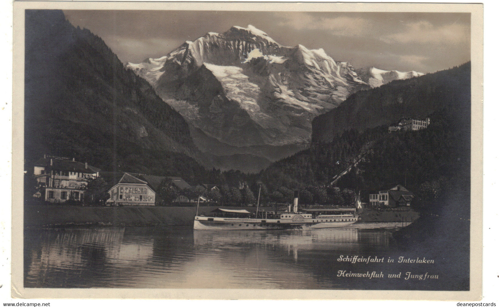 Switzerland - Schiffeinfaht In Interlken Paddle Steamer - Collections & Lots