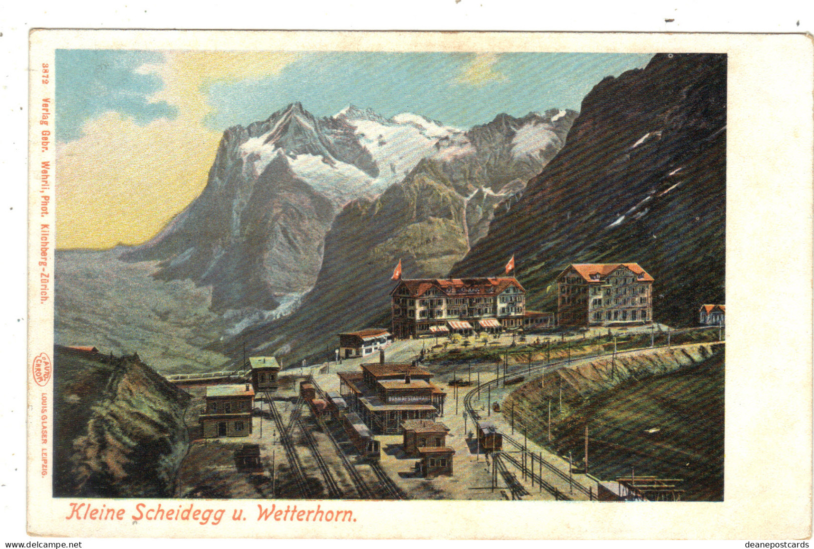 Switzerland - Kleine Scheidegg U Wetterhorn, Railway Line, Station - Collections & Lots