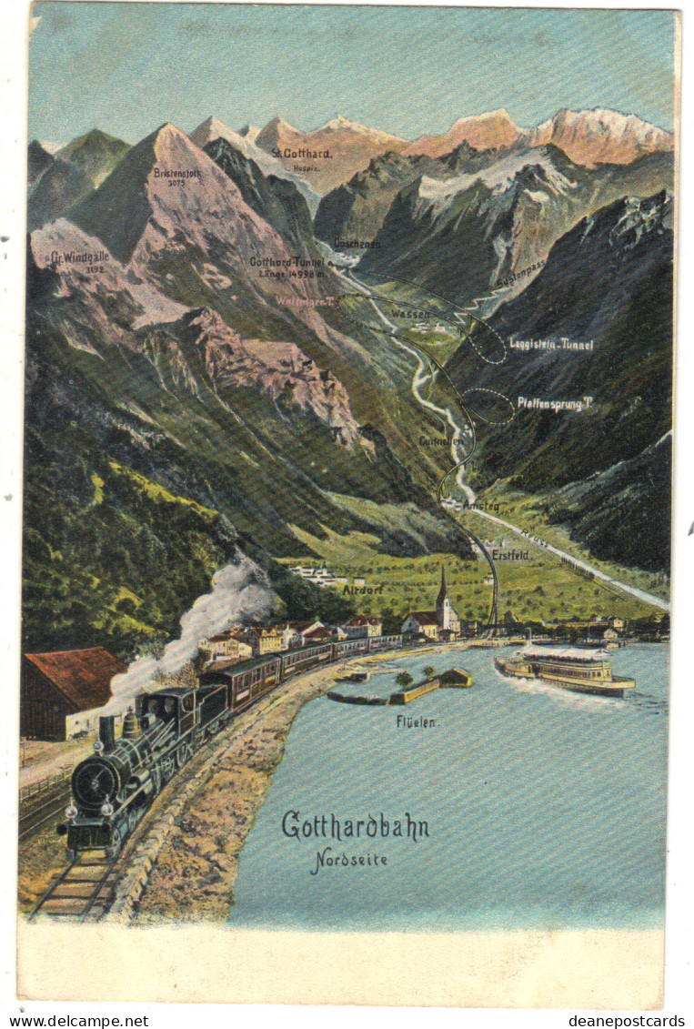 Switzerland - Gottharobahn, Mountain Railway - Collections & Lots