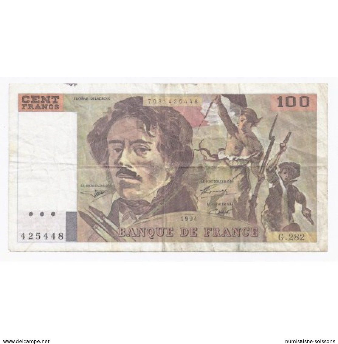 FAY 69TER/01 C - 100 FRANCS DELACROIX - 1994 - TRES TRES BEAU - PICK 154 - 100 F 1978-1995 ''Delacroix''