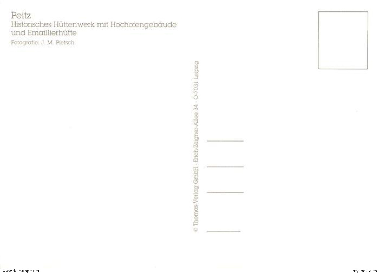73959123 Peitz Hist Huettenwerk Mit Hochofengebaeude Und Emaillierhuette - Peitz