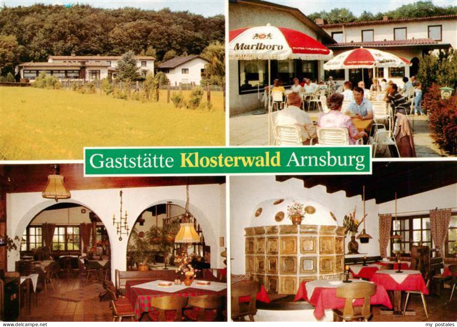 73919512 Arnsburg Hessen Gaststaette Pension Zum Klosterwald Gastraeume Terrasse - Lich