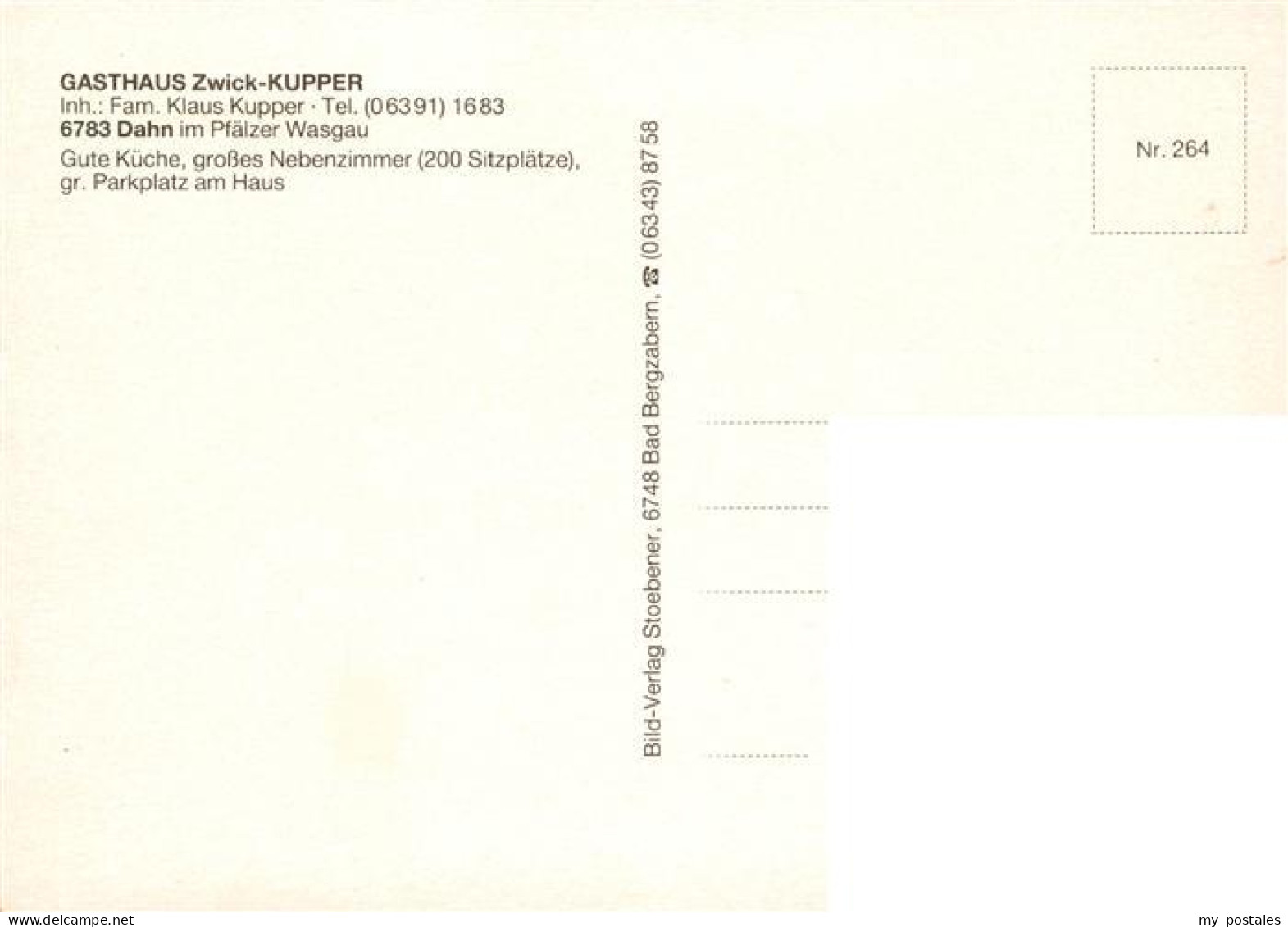 73919469 Dahn Gasthaus Zwick Kupper Ortspartie - Dahn