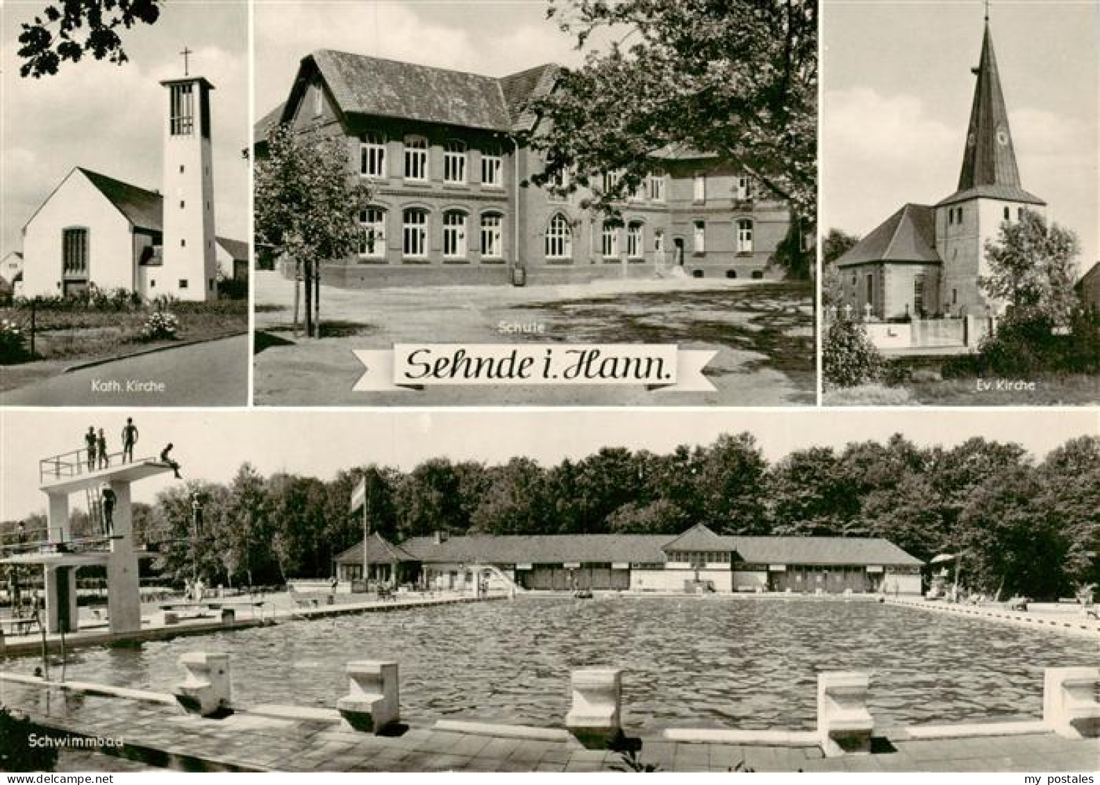 73878582 Sehnde Kirche Schule Freibad Schwimmbad Sehnde - Sehnde