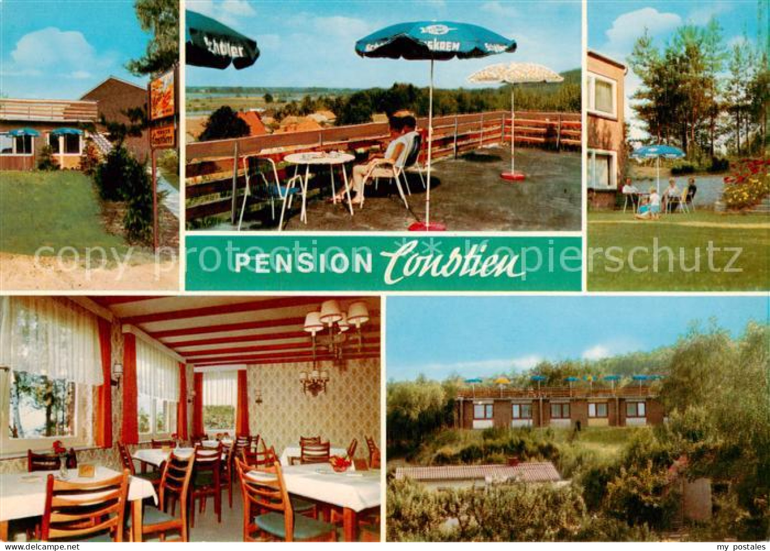 73843987 Tiessau Pension Constien Gastraum Terrasse Bungalows Tiessau - Hitzacker