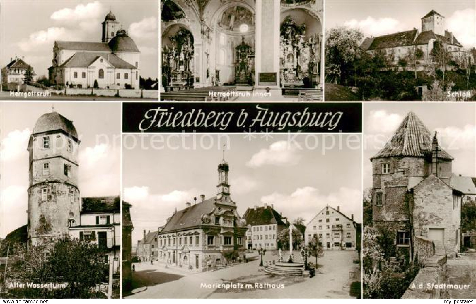 73811261 Friedberg  Hessen Herrgottsruh Kirche Inneres Schloss Alter Wasserturm  - Friedberg