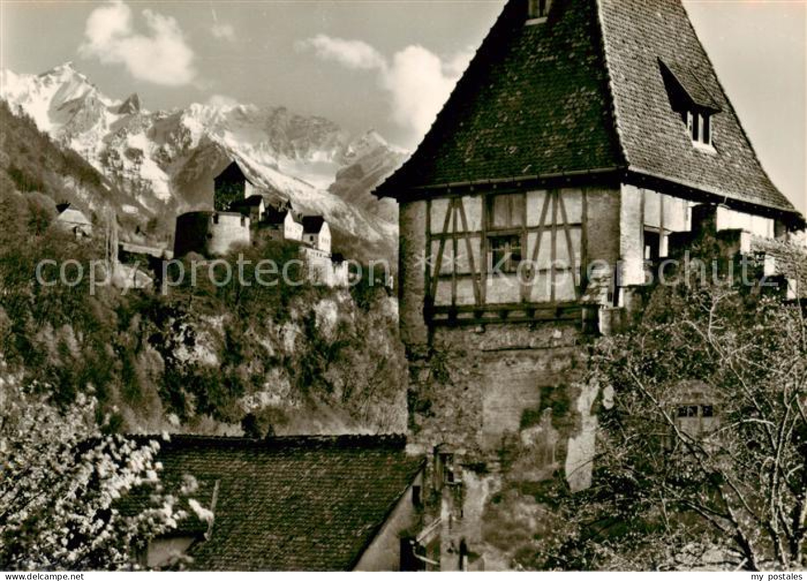 73811200 Liechtenstein Fuerstentum Schloss Vaduz Mit Rappenstein Und Falknis  - Liechtenstein