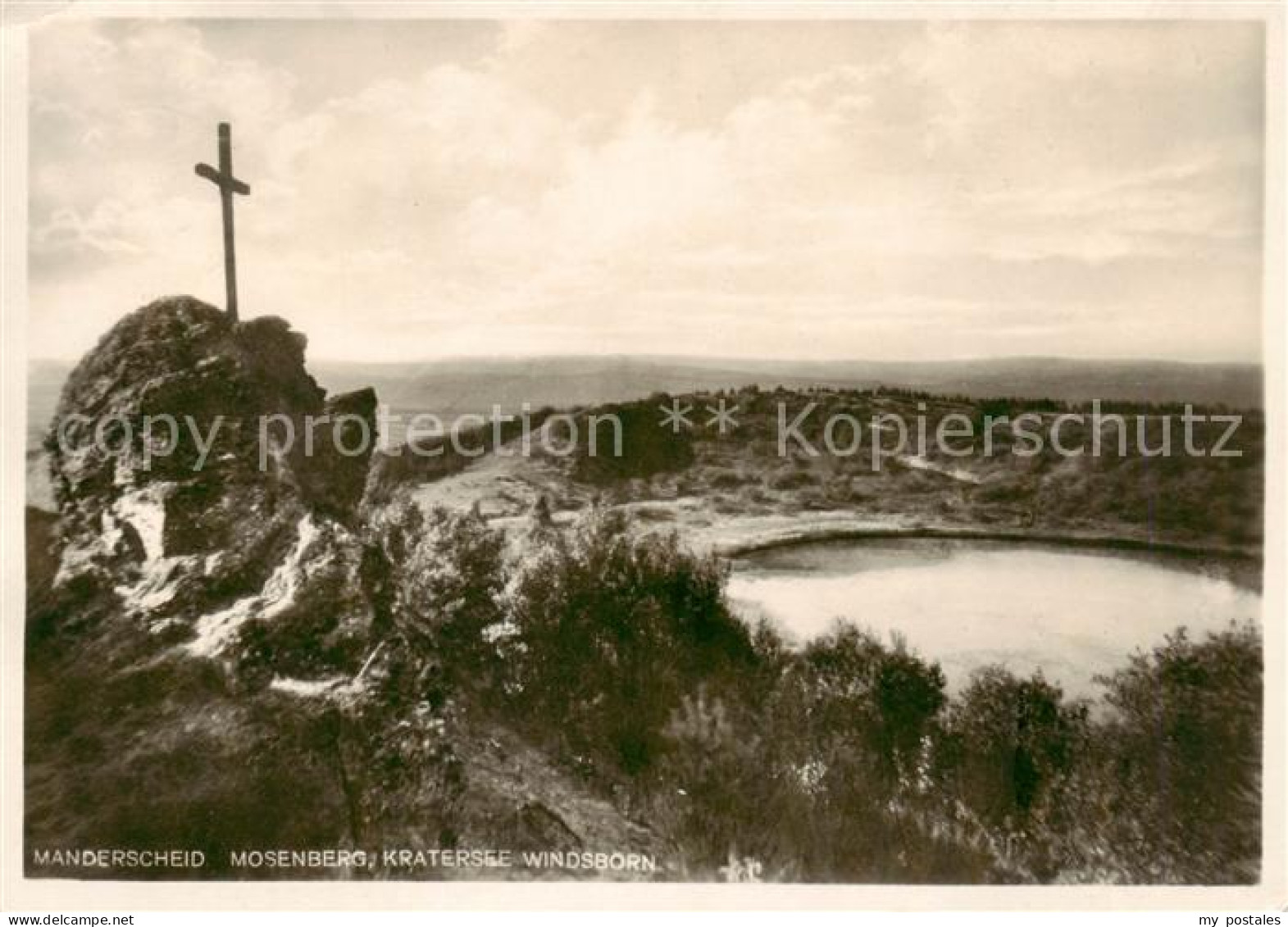 73811125 Manderscheid Eifel Mosenberg Kratersee Windsborn Manderscheid Eifel - Manderscheid