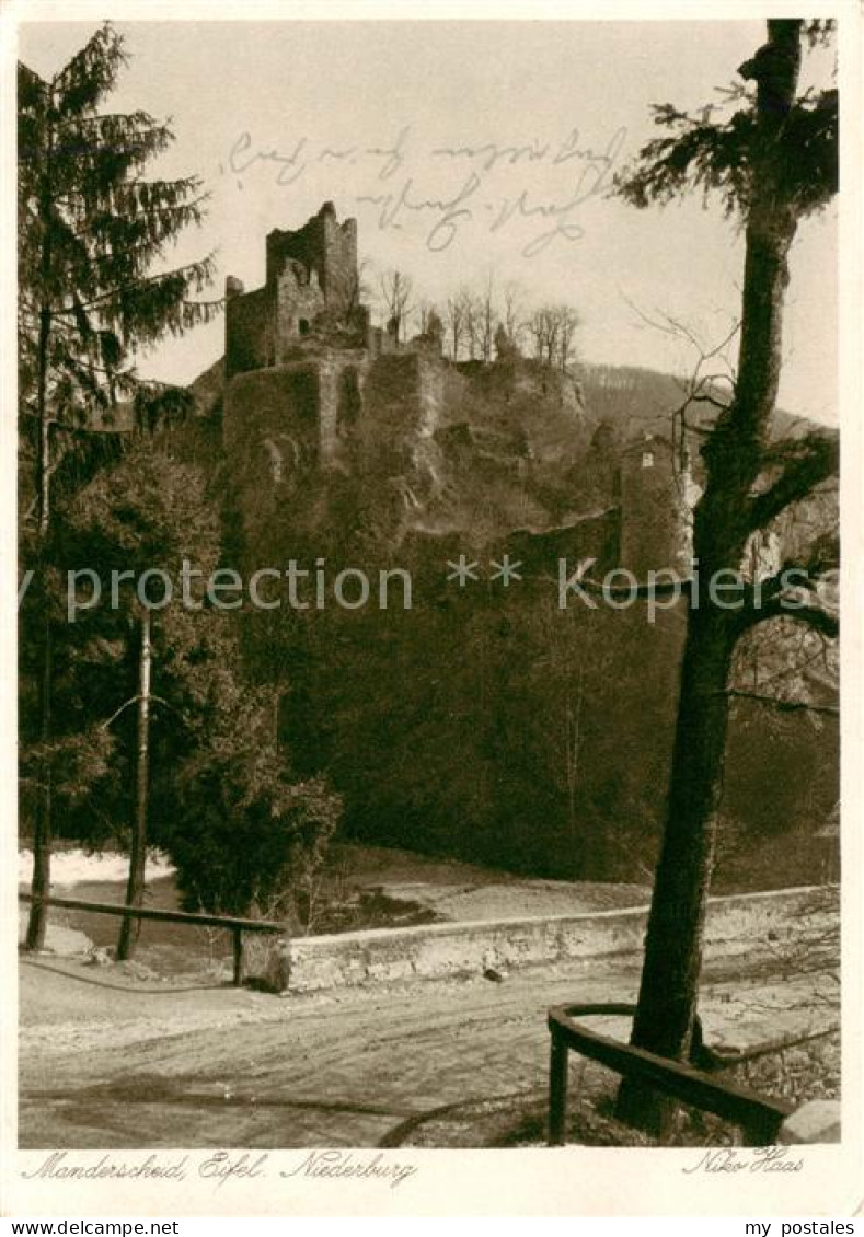 73811124 Manderscheid Eifel Niederburg Manderscheid Eifel - Manderscheid