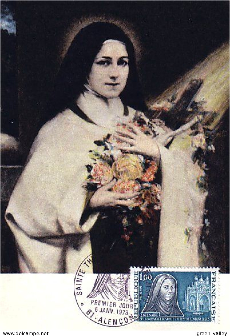 A40 71 Carte Maximum Sainte Therese - Cristianismo