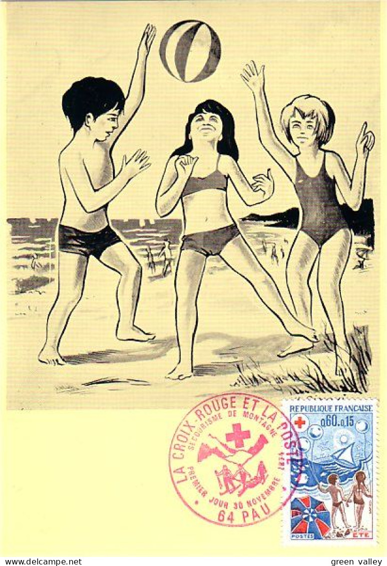 A40 86 Carte Maximum Été Croix Rouge 1974 Secourisme De Montagne - Primeros Auxilios