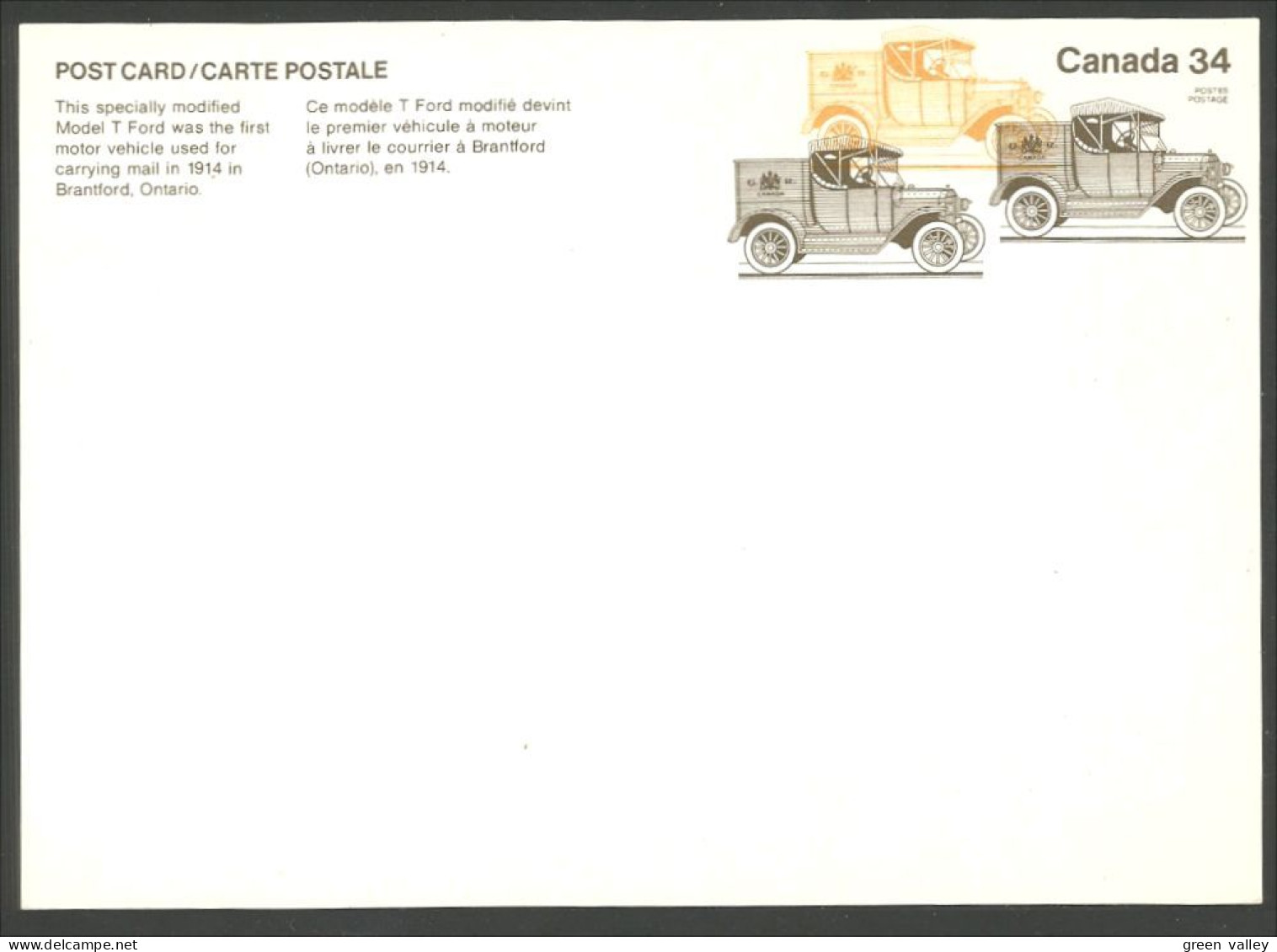 A42 197b Canada 1981 Postcard 34c Ford Model T Automobile - 1953-.... Elizabeth II