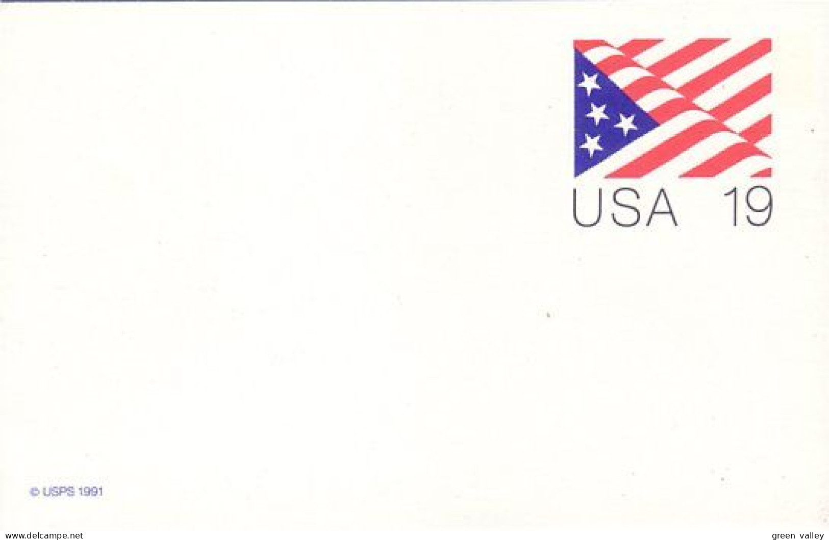 A42 133 US Postcard US Flag 19c - Enveloppes