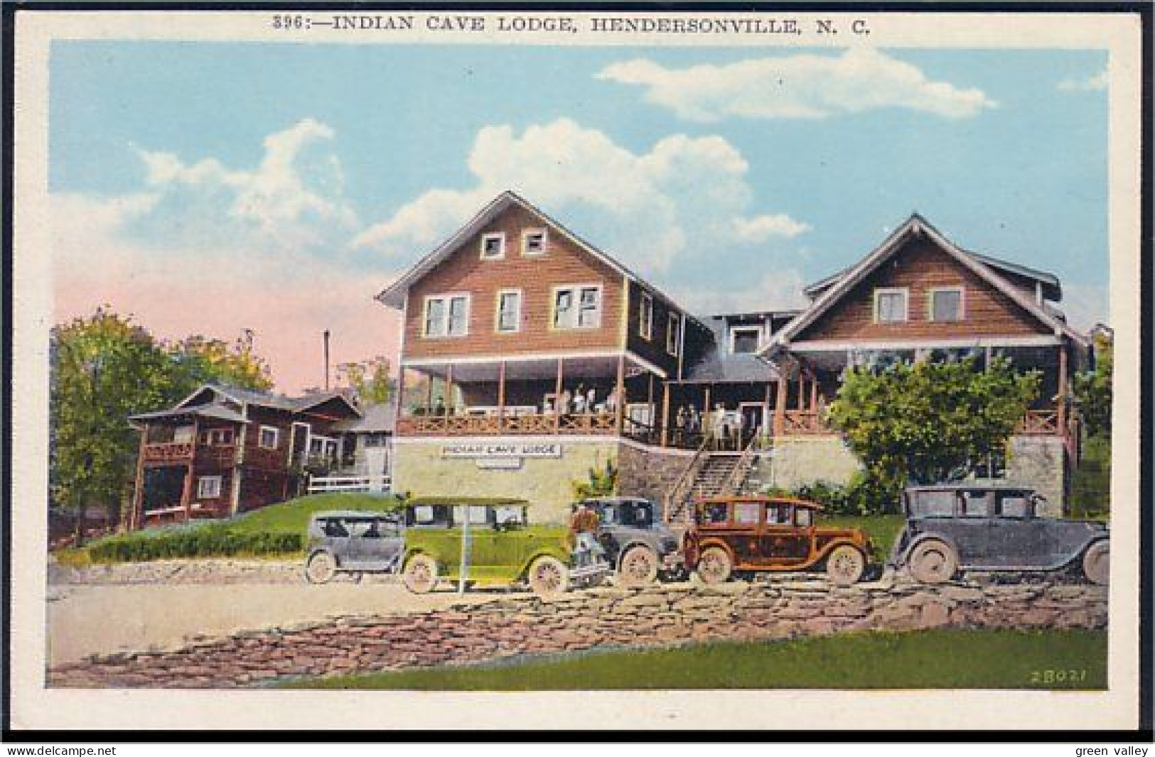 A45 563 PC Indian Cave Lodge Hendersonville Unused - Andere & Zonder Classificatie