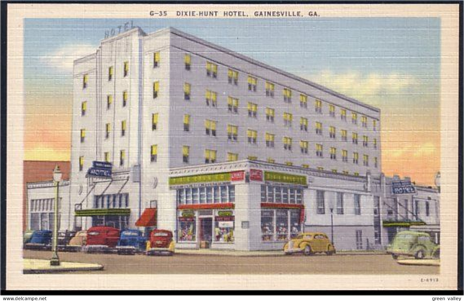 A45 551 PC Dixie-Hunt Hotel Gainesville Unused - Otros & Sin Clasificación