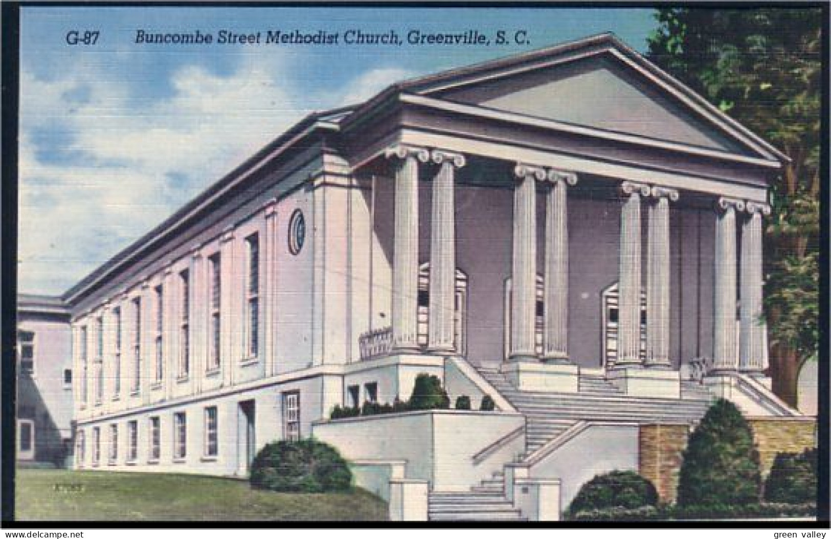 A45 532 PC Buncombe Street Methodist Church Greenville Unused - Greenville