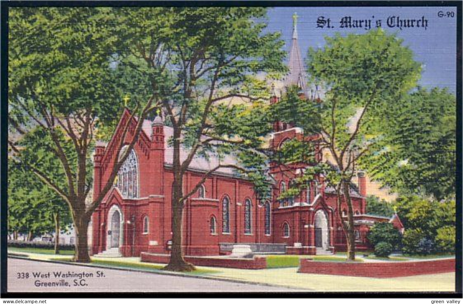 A45 528 PC St. Mary's Church Greenville Unused - Greenville