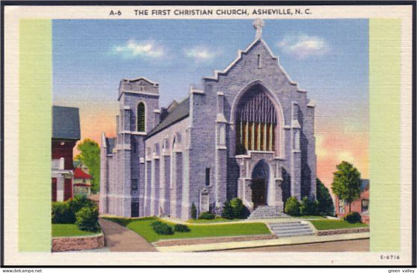 A45 518 PC First Christian Church Asheville Unused - Asheville