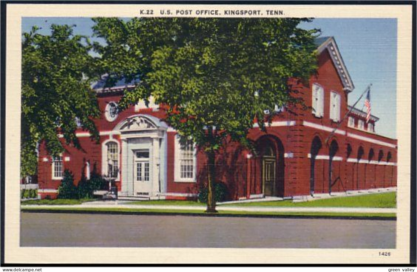 A45 498 PC US Post Office Kingsport Unused - Autres & Non Classés