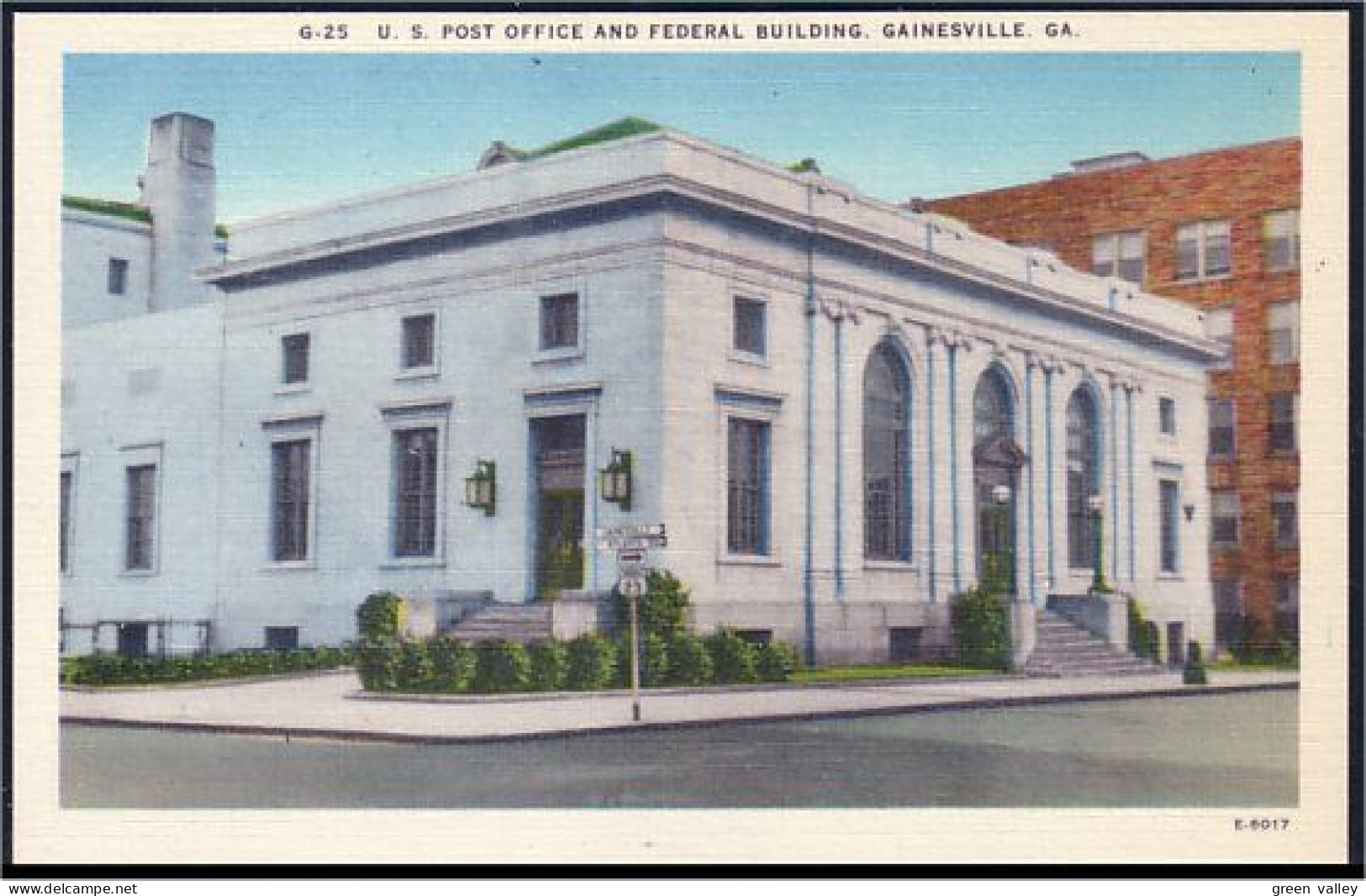 A45 494 PC US Post Office And Federal Building Gainesville Unused - Autres & Non Classés