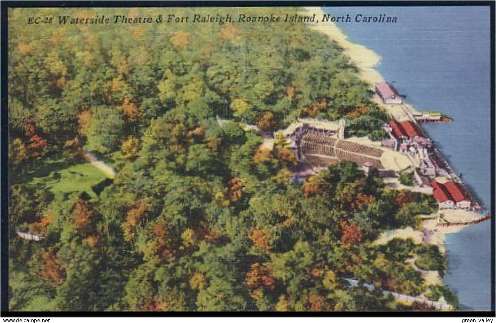 A45 472 PC Waterside Theatre Fort Raleigh Roanoke Island Unused - Autres & Non Classés