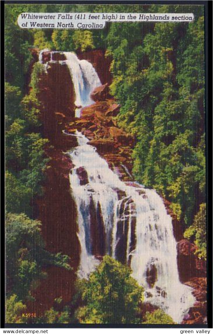 A45 294 PC Whitewater Falls 441 Feet High Unused - Autres & Non Classés