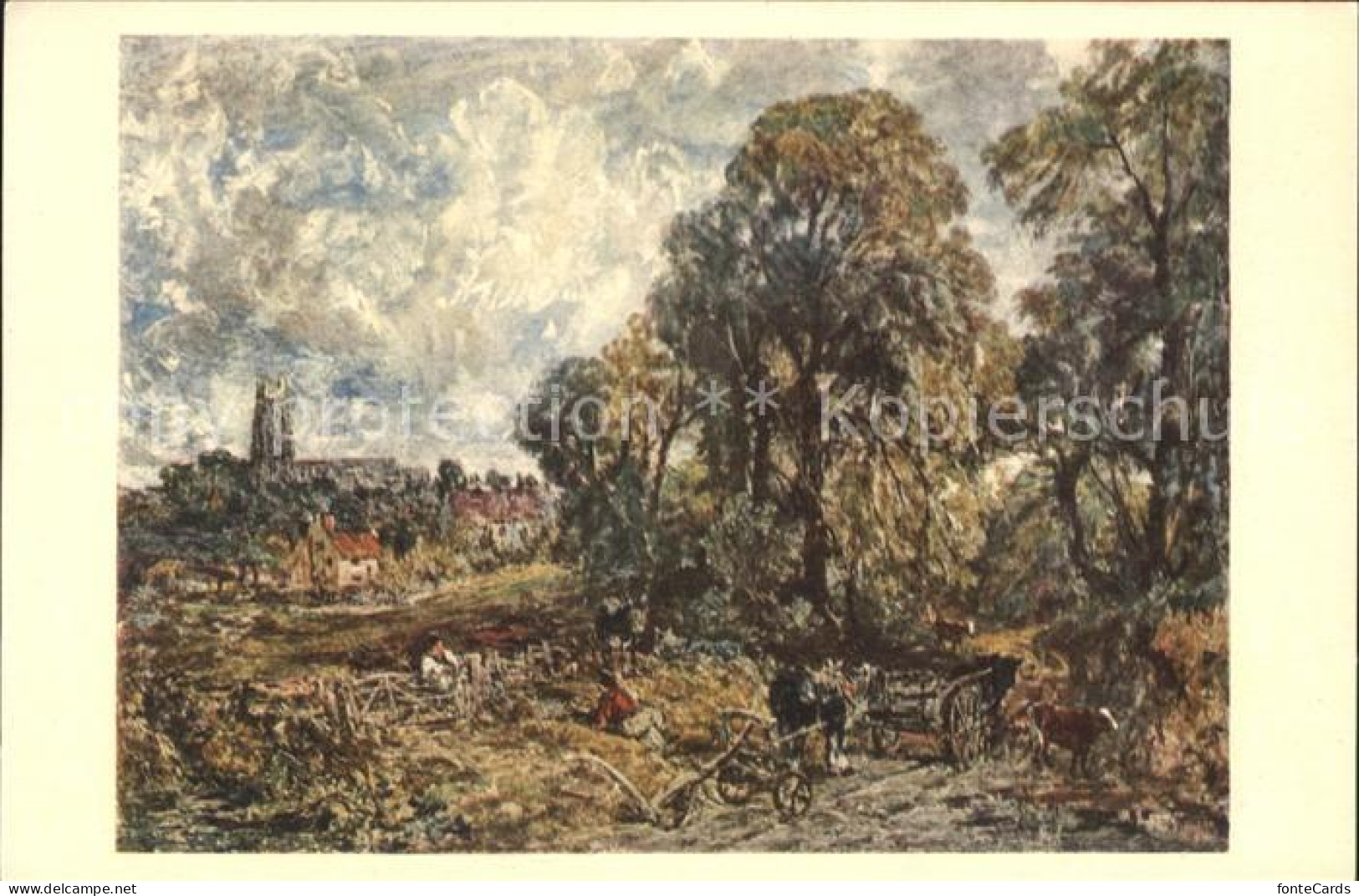 71726677 Stoke By Nayland Painting John Constable W. W. Kimball Collection Stoke - Other & Unclassified