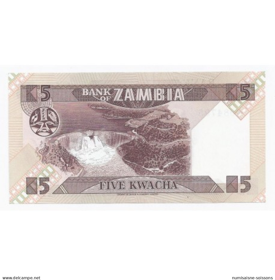 ZAMBIE - PICK 25 - 5  KWACHA - 1980-88 - NEUF - Zambie