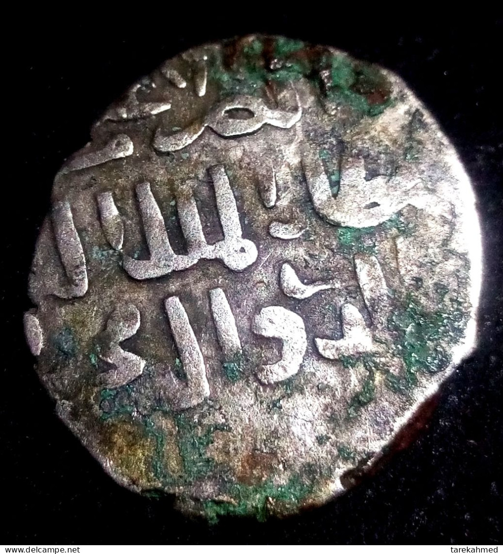 Mamluke Sultan Al-Nasir Muhammad I, 741AH -1341AD, Rare Silver Dirham ..victory Issue. 2.65 Gm . 21 Mm., Gomaa - Islamiche