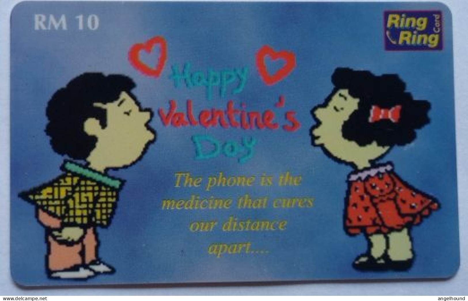 Malaysia RM10  Ring Ring Card - Happy Valentine's Day - Malaysia