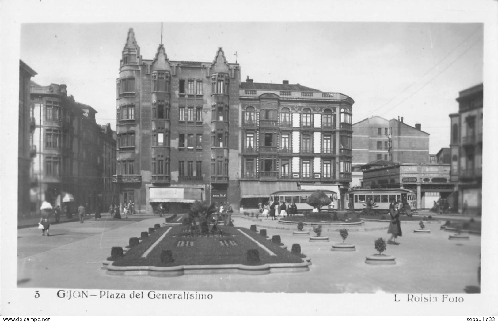 CPA - Espagne - Gijon - Plaza Des Generalisimo - Asturias (Oviedo)