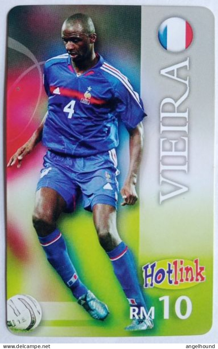 Malaysia RM10 Hot Link - Football Player Patrick Vieira - Maleisië