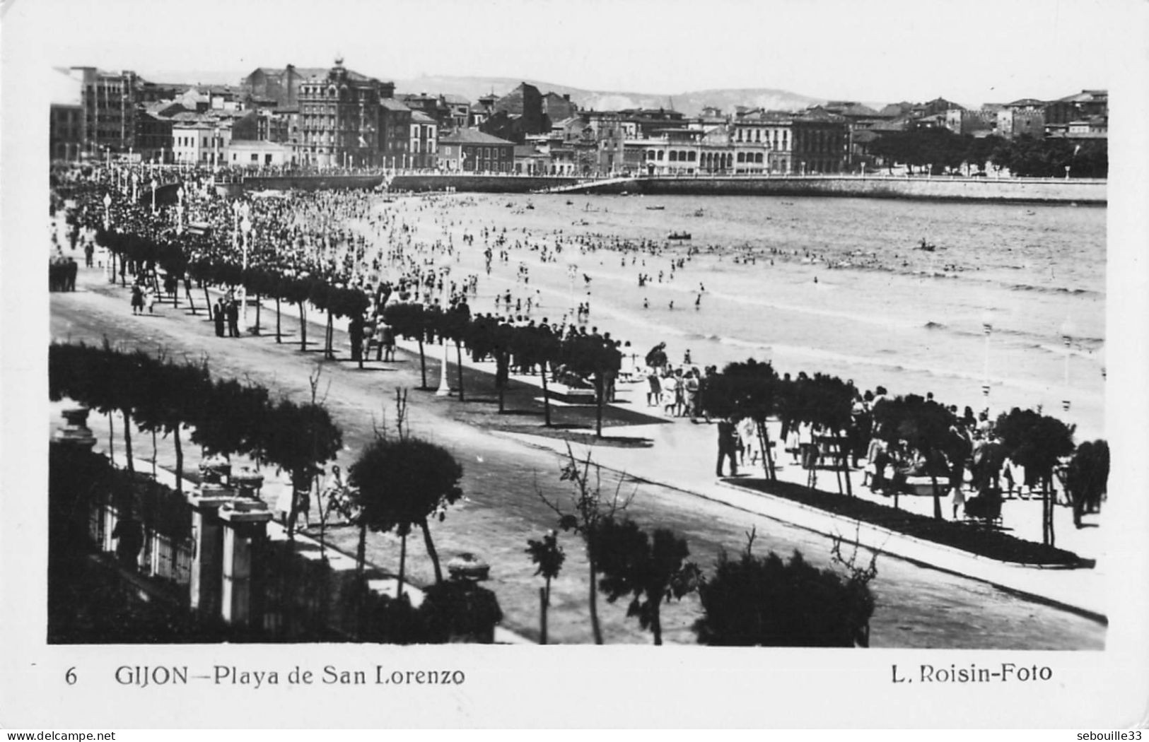 CPA - Espagne - Gijon - Playa De San Lorenzo - Asturias (Oviedo)