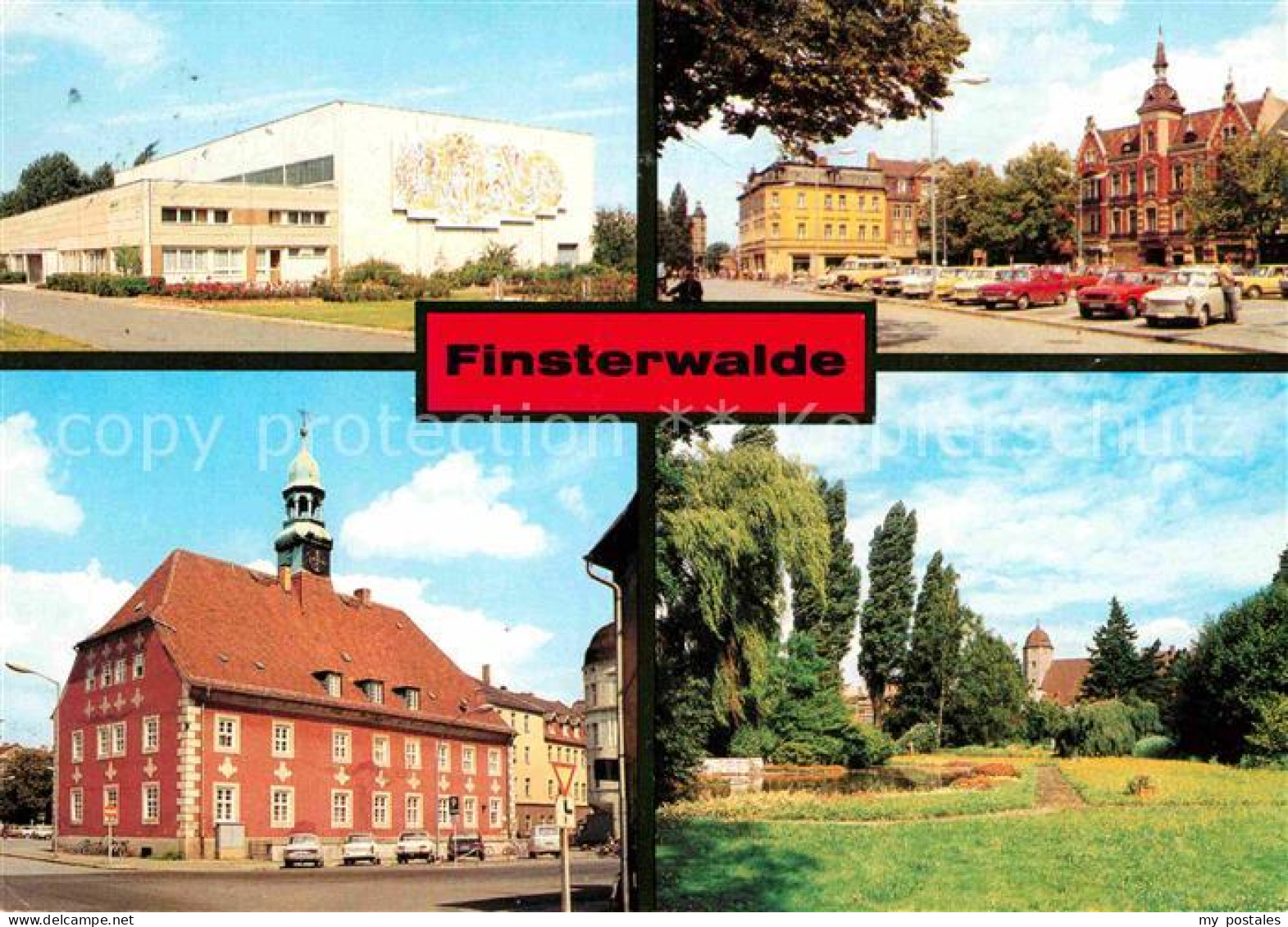 72807617 Finsterwalde Sporthalle Markt Kreiskulturhaus Schlosspark Finsterwalde - Finsterwalde