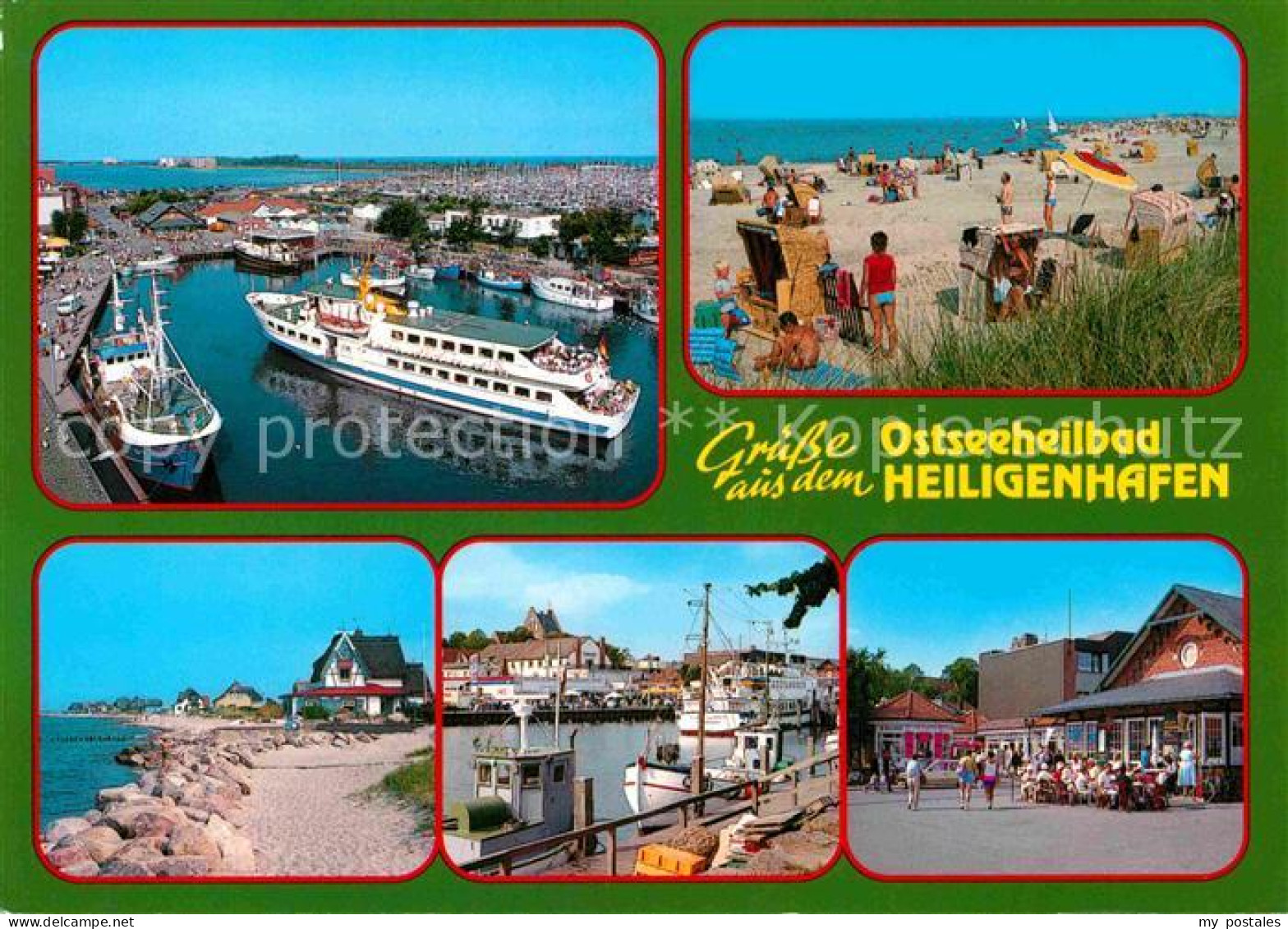 72807565 Heiligenhafen Ostseebad Hafen Faehre Strand Restaurant Strassencafe Hei - Heiligenhafen