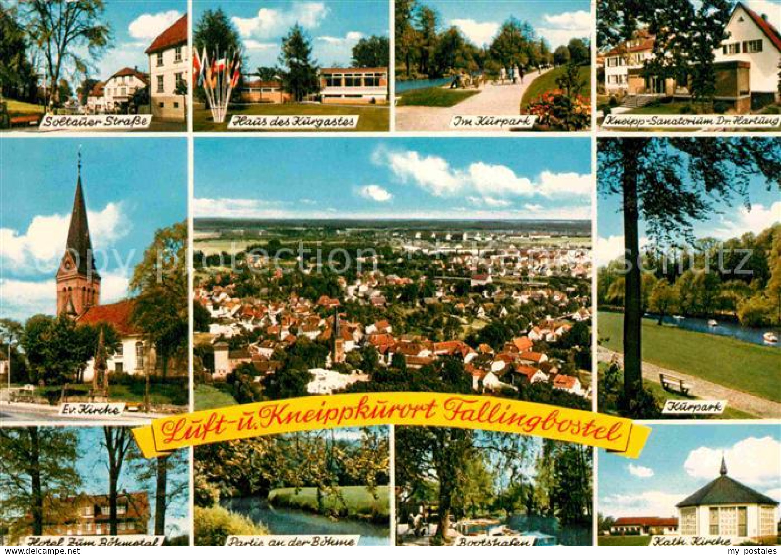 72801012 Fallingbostel Soltauer Strasse Kurhaus Kurpark Kneipp Sanatorium Kirche - Fallingbostel