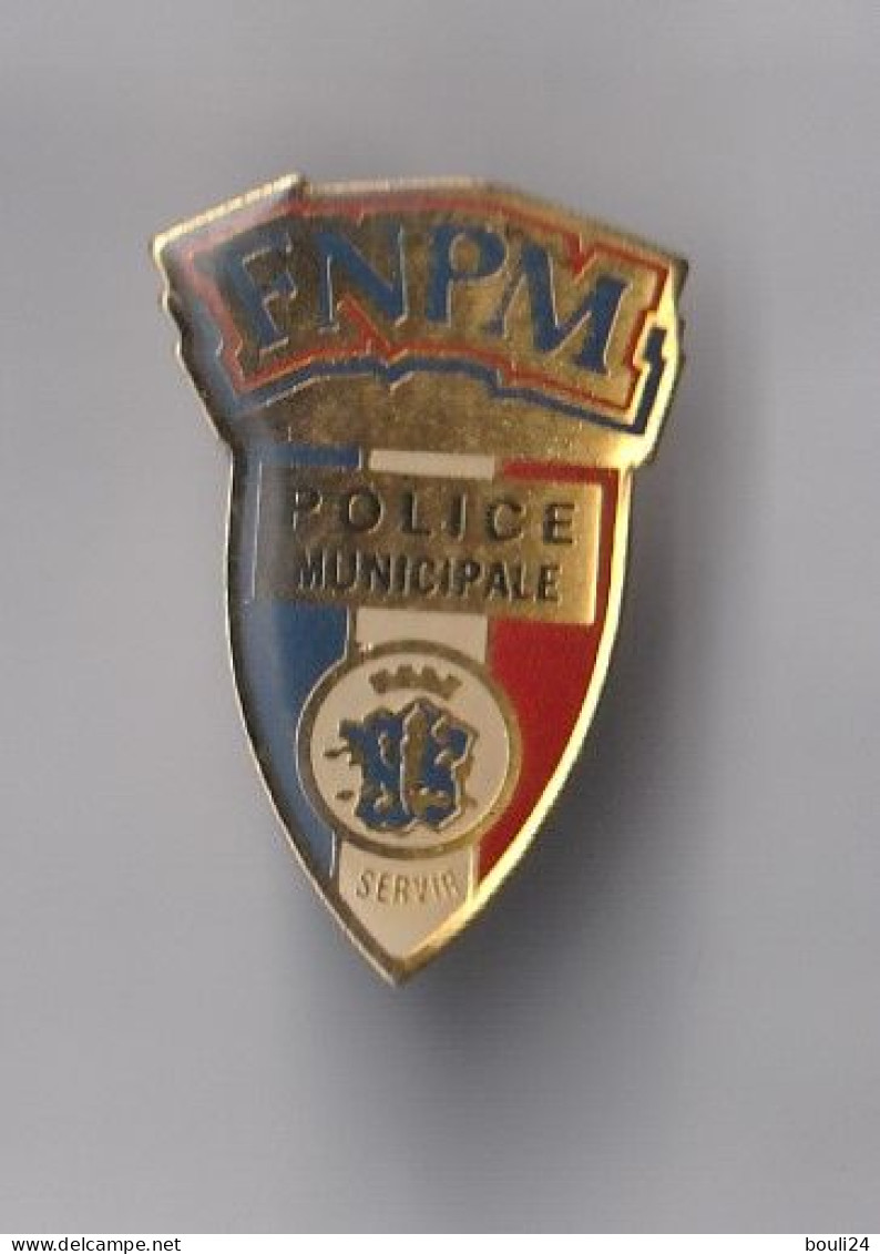 PIN'S   THEME POLICE MUNICIPALE FEDERATION NATIONALE - Polizia