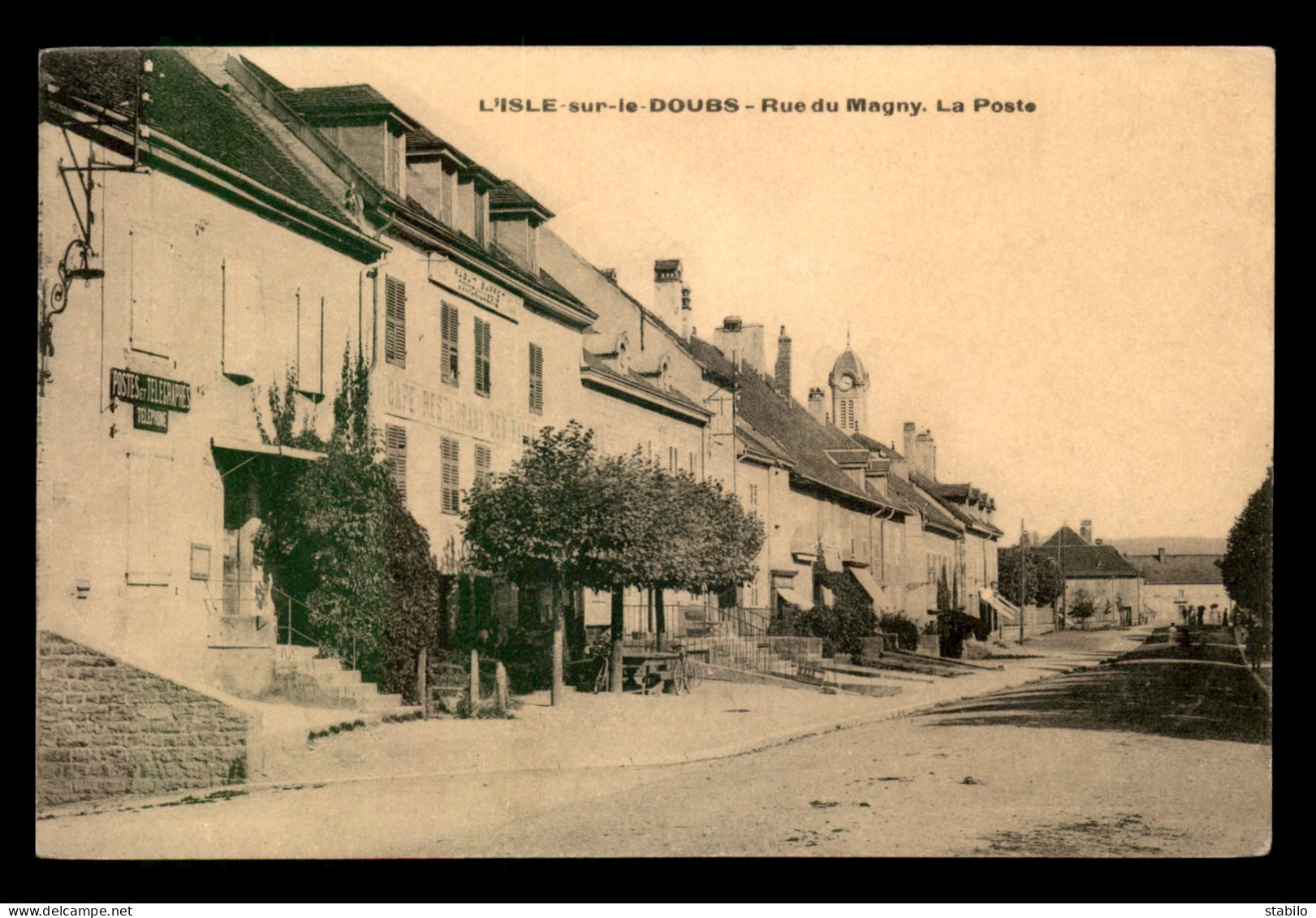 25 - L'ISLE-SUR-LE-DOUBS - RUE DU MAGNY, LA POSTE - Isle Sur Le Doubs