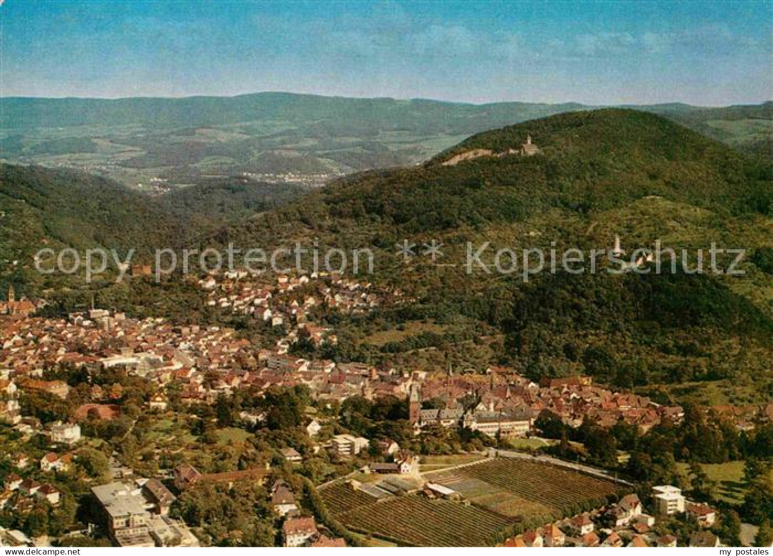 72798729 Weinheim Bergstrasse Schloss Ruine Windeck Und Wachenburg Fliegeraufnah - Weinheim