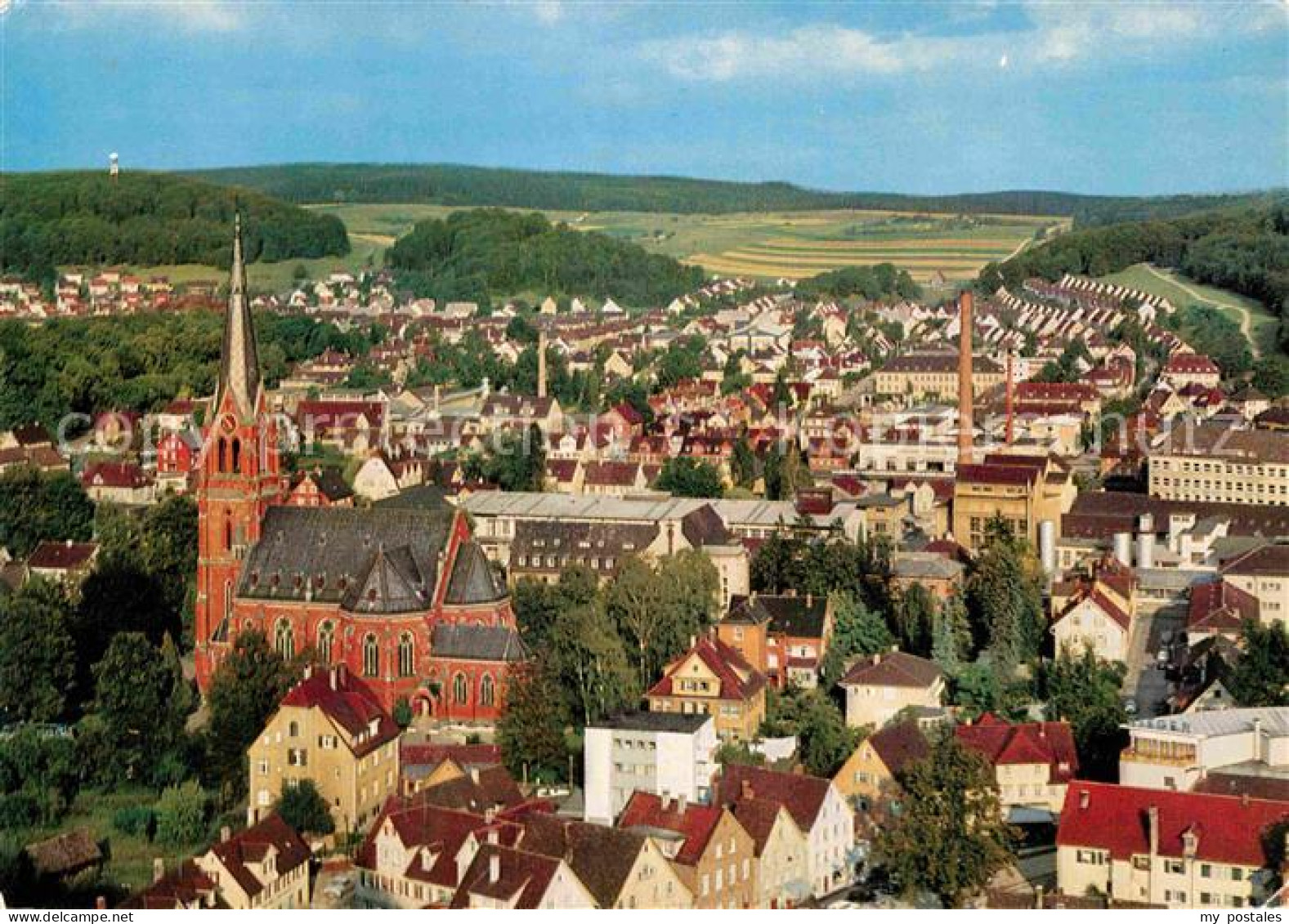 72797143 Heidenheim Brenz Fliegeraufnahme Pauluskirche Blick Vom Schloss Hellens - Heidenheim