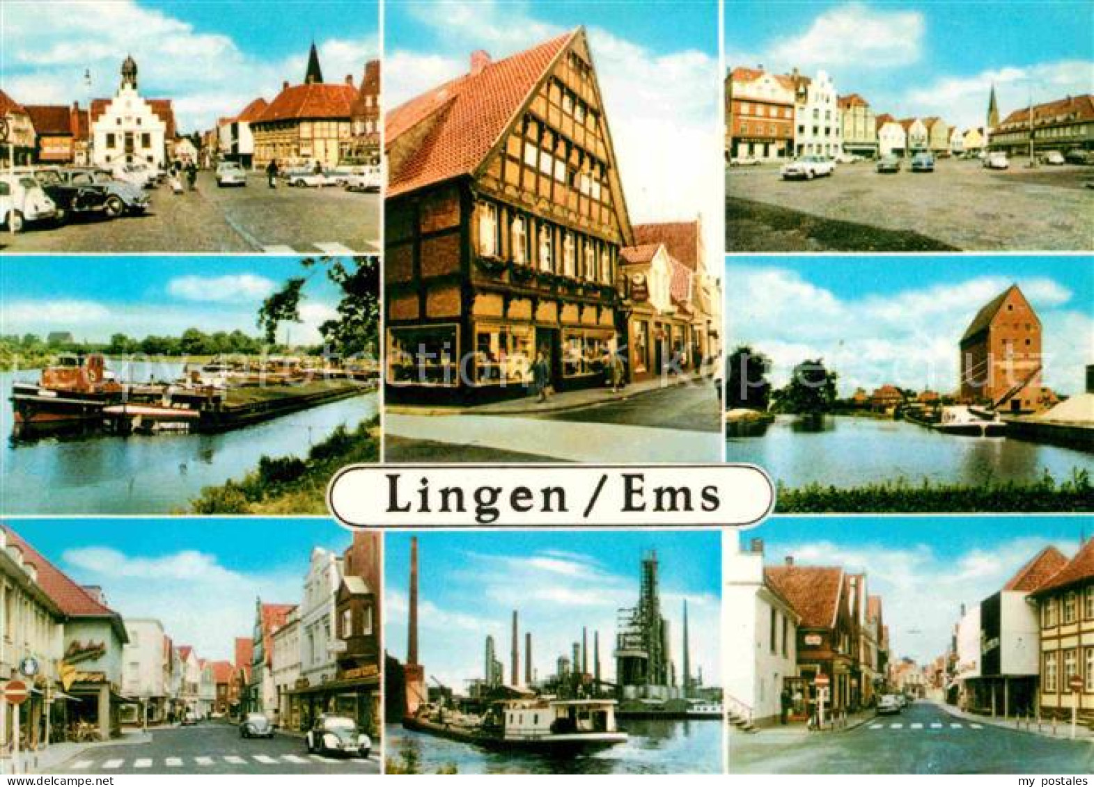 72797104 Lingen Ems Hafen Strassenpartie Fachwerk Lingen (Ems) - Lingen